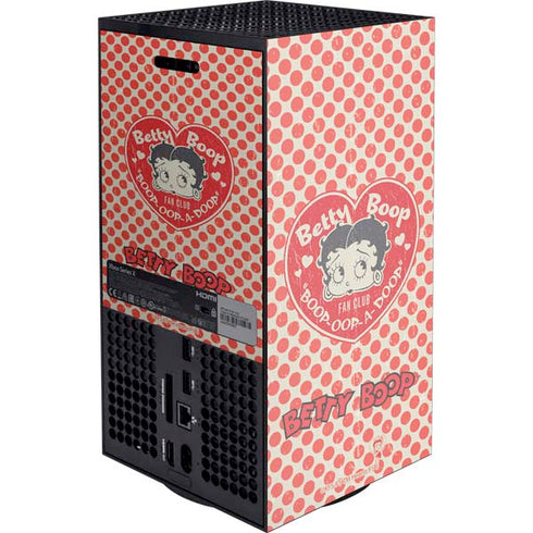 Betty Boop Red Heart XBox Series X Digital Edition Console Skin